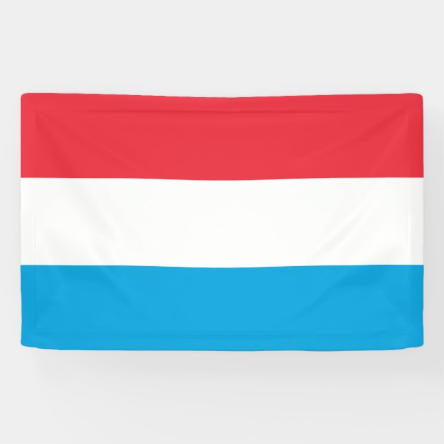 Banderoles Drapeau du Luxembourg (Horizontal)