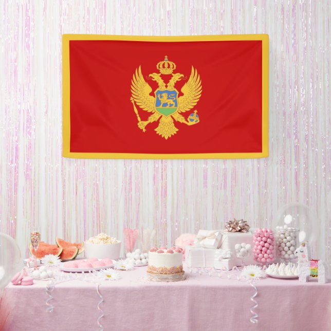 Banderoles Drapeau du Monténégro (Fête)
