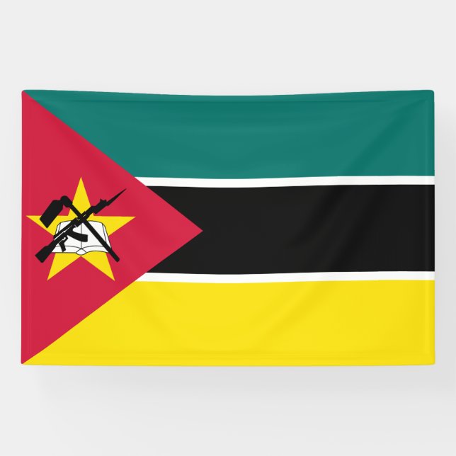 Banderoles Drapeau du Mozambique (Horizontal)