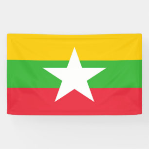 Banderoles Drapeau du Myanmar