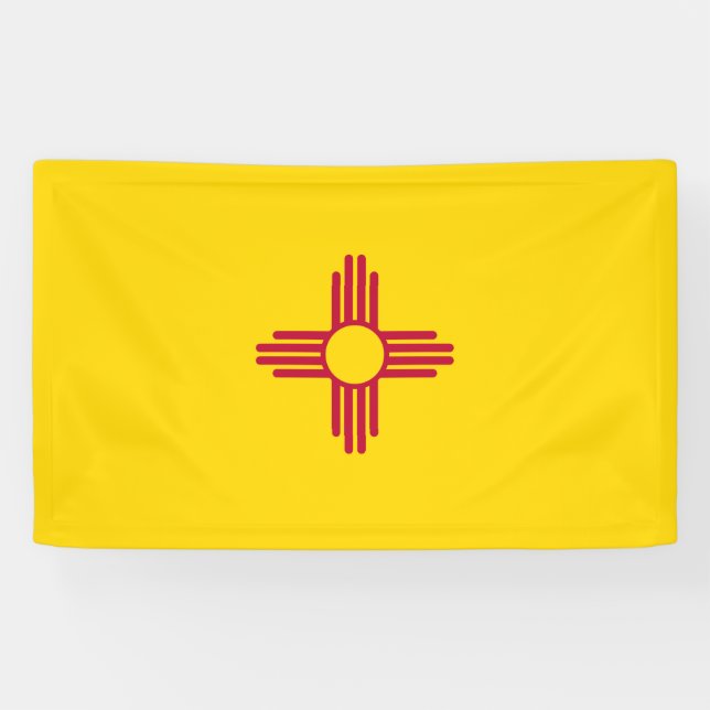 Banderoles Drapeau du Nouveau-Mexique (États-Unis) (Horizontal)
