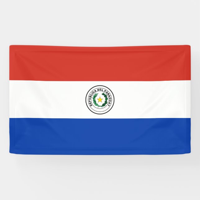 Banderoles Drapeau du Paraguay (Horizontal)