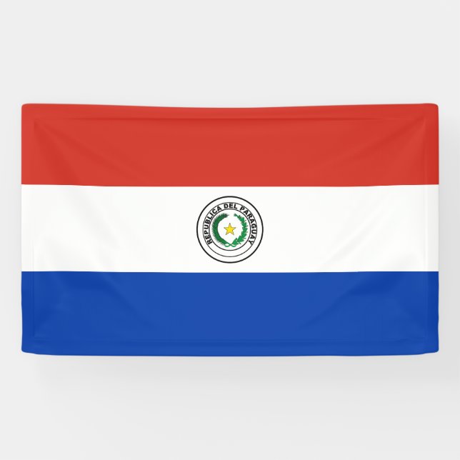 Banderoles Drapeau du Paraguay (Horizontal)