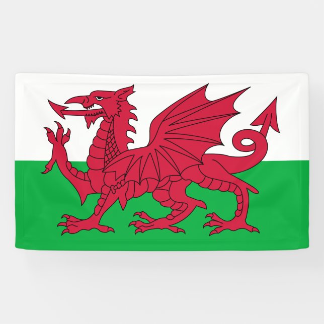 Banderoles Drapeau du Pays de Galles (Horizontal)