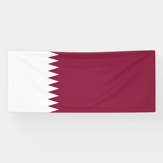Banderoles Drapeau du Qatar (Horizontal)