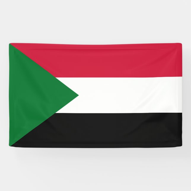 Banderoles Drapeau du Soudan (Horizontal)