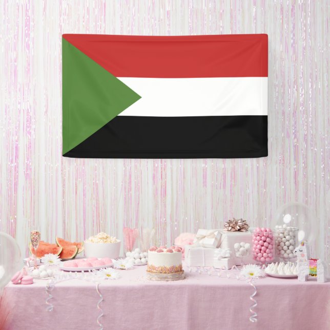 Banderoles drapeau du Soudan (Fête)
