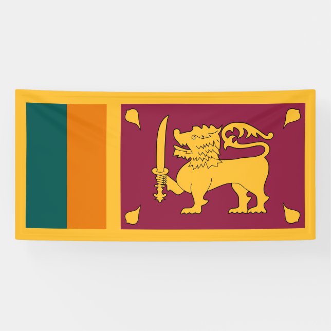 Banderoles Drapeau du Sri Lanka (Horizontal)
