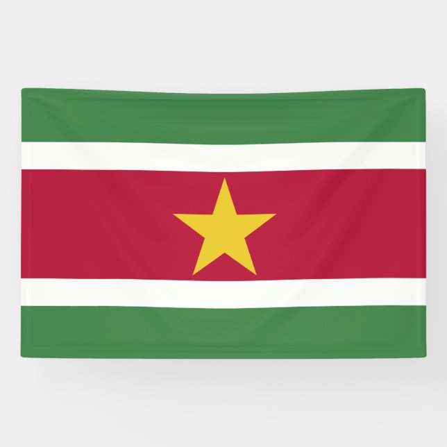 Banderoles Drapeau du Suriname (Horizontal)