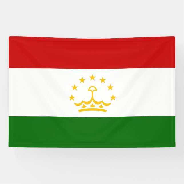 Banderoles Drapeau du Tadjikistan (Horizontal)