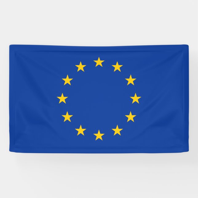 Banderoles Drapeau d'Union européenne d'E. - (Horizontal)
