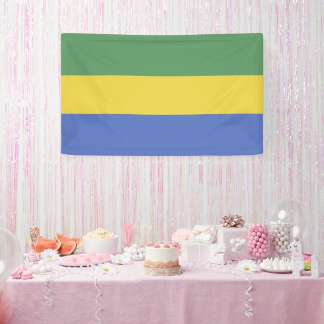 Banderoles Drapeau Gabon (Fête)