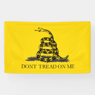 Banderoles Drapeau Gadsden jaune classique Ne marchez pas sur