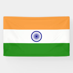 Banderoles Drapeau indien (Inde) (Pays d'Asie du Sud) (Bharat
