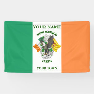 Banderoles Drapeau irlandais - Nouveau-Mexique irlandais