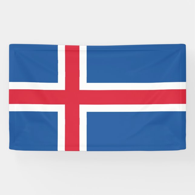 Banderoles Drapeau Islande (Horizontal)