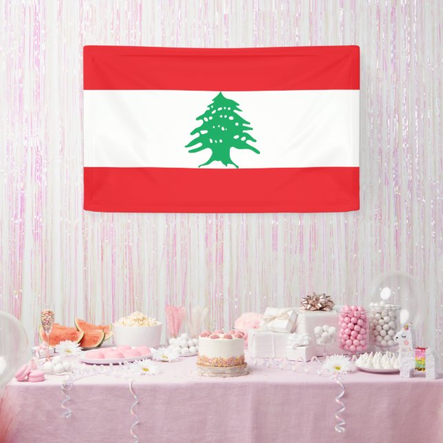 Banderoles Drapeau libanais (Fête)