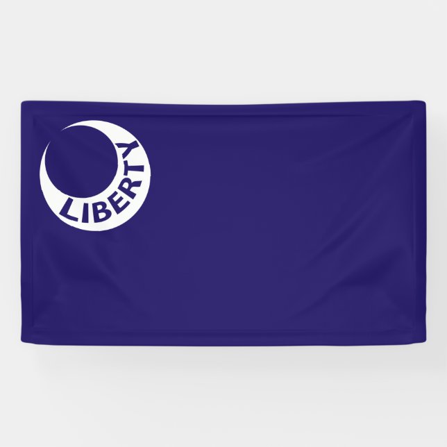 Banderoles Drapeau Moultrie (Liberté) (Histoire américaine) (Horizontal)