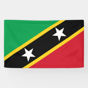 Banderoles Drapeau national de Saint-Kitts-et-Nevis (Caraïbes