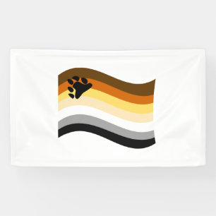 Banderoles Drapeau ondoyant de la fierté de l'ours