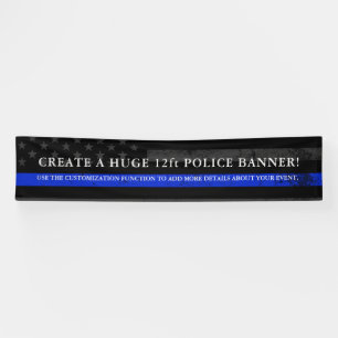 Banderoles Drapeau orienté des Etats-Unis de police