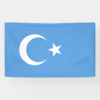 Drapeau ouïghour du Turkestan oriental (Uyghurista
