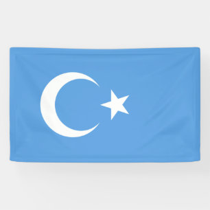 Banderoles Drapeau ouïghour du Turkestan oriental (Uyghurista