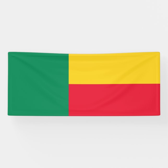 Banderoles Drapeau patriotique du Bénin (Horizontal)
