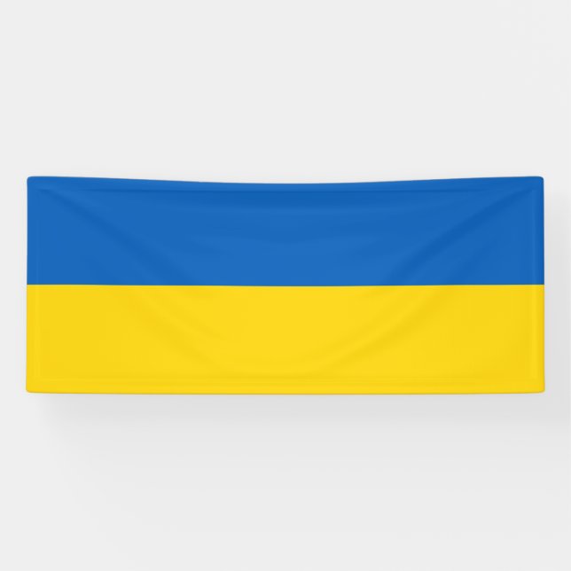 Banderoles Drapeau patriotique ukrainien (Horizontal)
