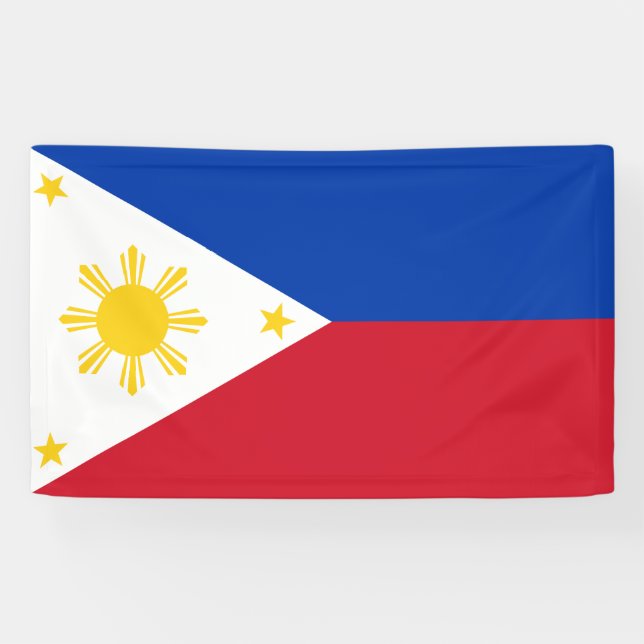 Banderoles Drapeau philippin des Philippines (Horizontal)