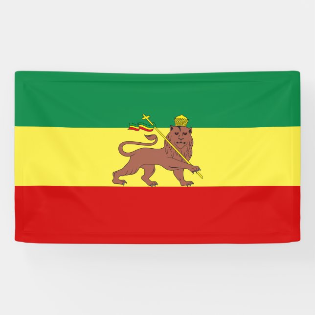 Banderoles Drapeau rastafarien (Rastafarianisme) (Rasta) (Horizontal)