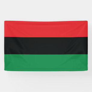 Banderoles Drapeau rouge, noir et vert