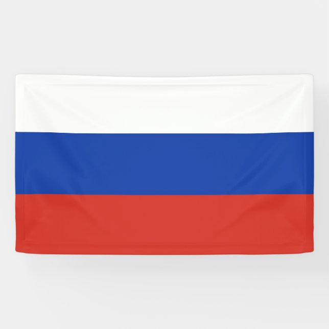 Banderoles Drapeau Russie tricolore (Horizontal)