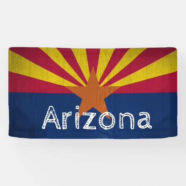 Banderoles Drapeau Starburst de l'Arizona (Horizontal)