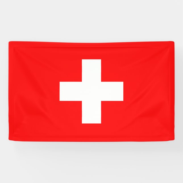 Banderoles Drapeau suisse (Suisse) (Horizontal)