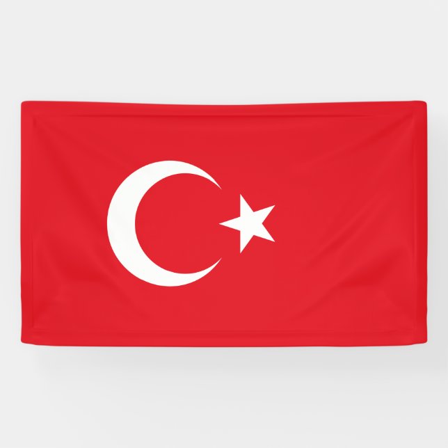 Banderoles Drapeau turc (Turquie) (Horizontal)