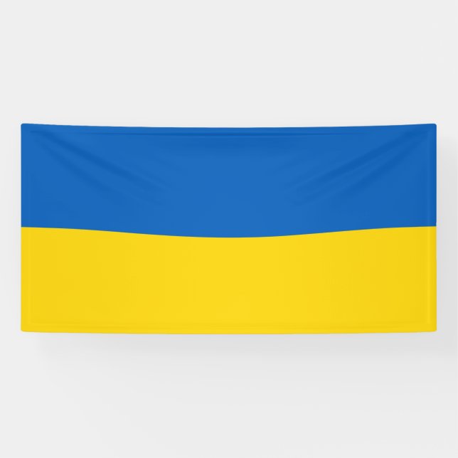 Banderoles Drapeau Ukraine (Horizontal)