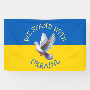 Banderoles Drapeau Ukraine Je suis avec l'Ukraine