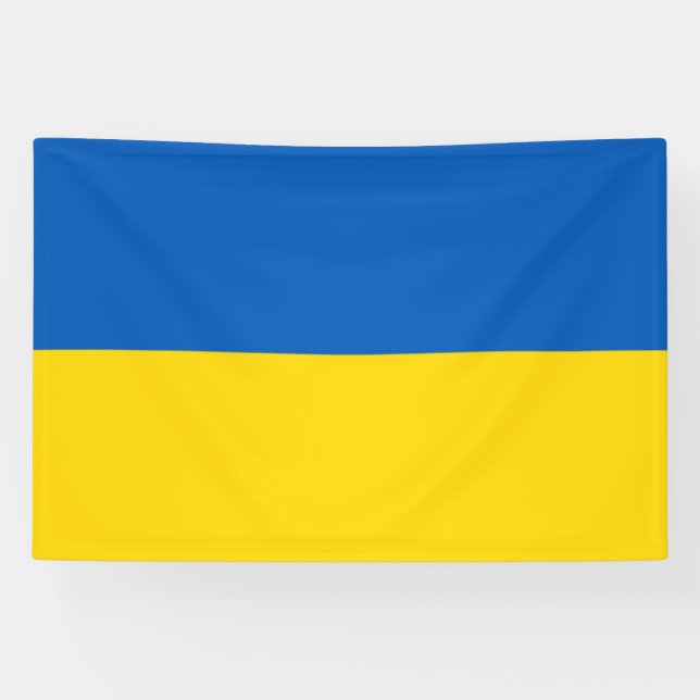 Banderoles Drapeau ukrainien. Extérieur  (Horizontal)