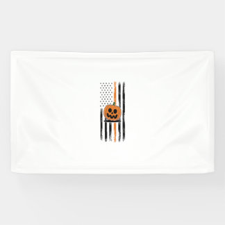 Banderoles Drapeau US du chef du citrouille