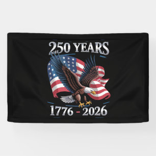 Banderoles Drapeau USA de l'aigle du 4 juillet 250 ans 1776 2