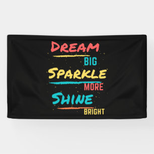 Banderoles Dream Big Sparkle Plus brillant