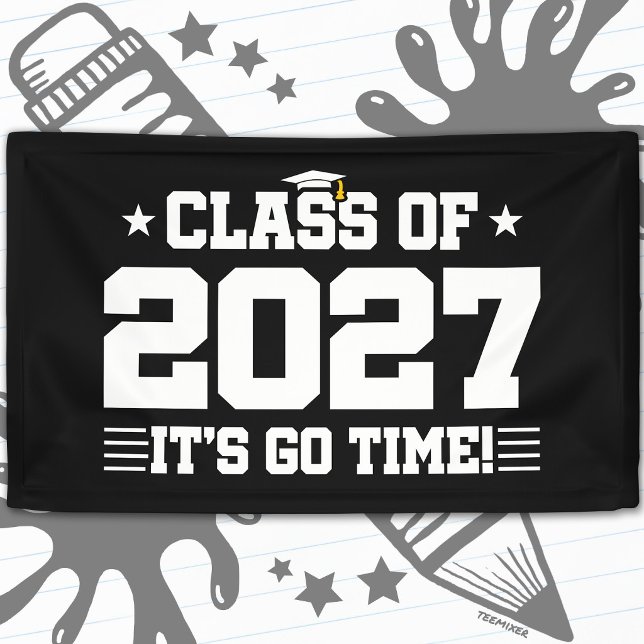 Banderoles Drôle Cool Graduation C'est L'heure Classe Termina (Créateur téléchargé)
