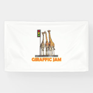 Banderoles Drôle Jam de la Giraffe de Pun
