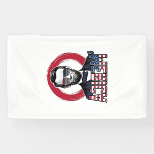 Banderoles Drôle Merica Patriotique Président Vintage Vecteur