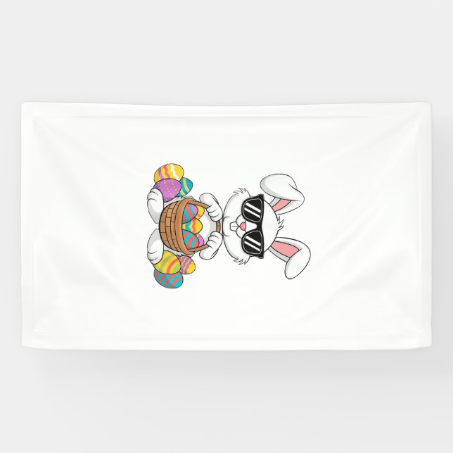 Banderoles Easter Boys Girls Kids Toddler Bunny Rabbit Easter (Horizontal)