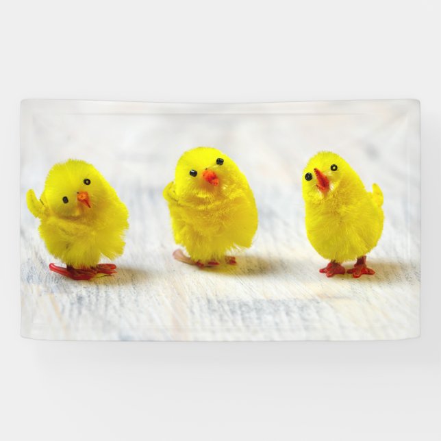 Banderoles Easter Decoration - chicks in a row (Horizontal)