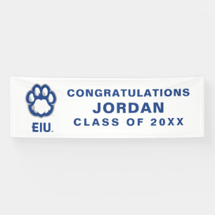 Banderoles Eastern Illinois Panthers Empreinte de patte & EIU