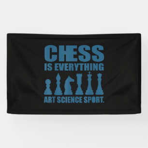 Banderoles Échecs Est Art Science Sports Cadeaux Femmes Homme