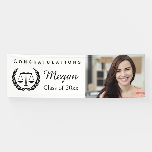 Banderoles Échelles d'obtention du diplôme d'école de droit (Horizontal)